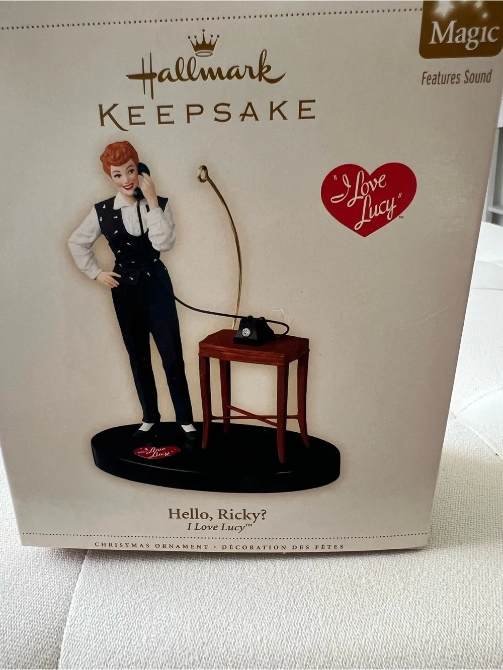 'I Love Lucy' Hello Ricky? Lucy Black Figurine Ornament